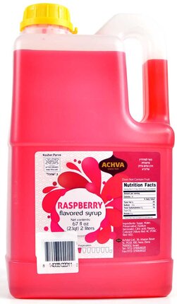 Achva - Rasberry Flavored Syrup 4L