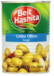 Large Green Olives - Beit Hashita 19.7oz