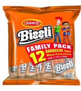 Barbecue Flavored Bissli - Family Pack 12 bags