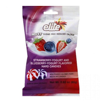 Sugar Free Strawberry Yogurt & Blueberry Hard Candy - Elite