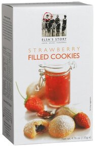 Strawberry Jam Filled Cookies - Elsa Story