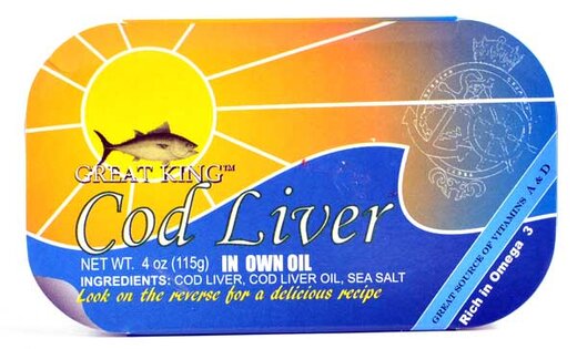 Great King Cod Liver In Own Oil