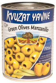 Pitted Green Olives - Kvuzat Yavne 17.9oz