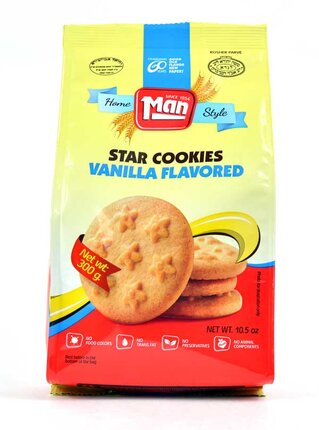Man- Star Cookies Vanilla Flavored