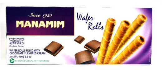 Chocolate Wafer Rolls - Manamim