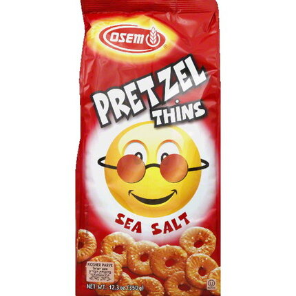 Sea Salt Flavored Pretzel Thins - Osem