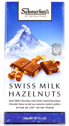 Schmerling's - Swiss Milk Chocolate Bar with Hazelnuts