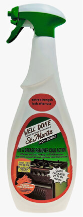 St. Moritz Well Done Oil & Grease Remover - Cold Action - Extra Strength.