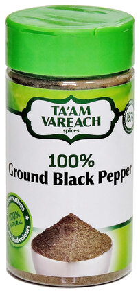 Ta'am Vareach - 100% Ground Black Pepper.