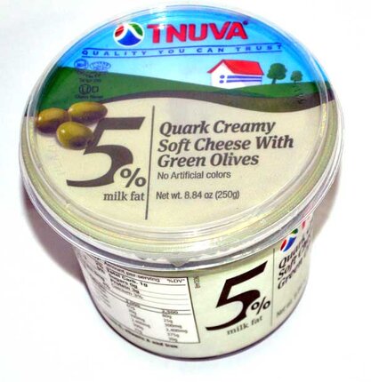 Tnuva Soft Cheese with Green olives