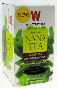 Wissotzky Black Teal with Spiced Nana Mint - 20 Bags