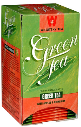 Wissotzky Green Tea with Apple & Cinnamon