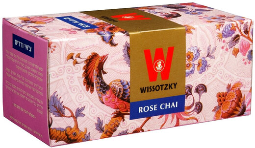 Wissotzky Rose Chai Tea - Box Of 25 Bags