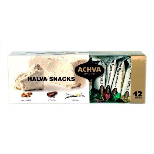 Assorted Halva Snacks Achva Box of 12 Snacks Groceries By Israel