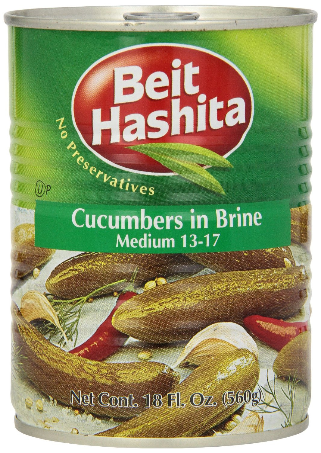 Medium Cucumbers in Brine Beit Hashita 1317 Groceries By Israel